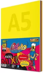 Papier ksero A5 80g 5 kolorów 100 arkuszy