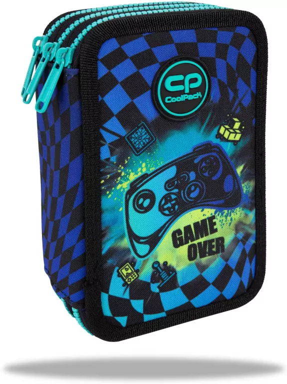 Piórnik potrójny z wyposażeniem Coolpack Jumper 3 Gamer Chess - tantis.pl