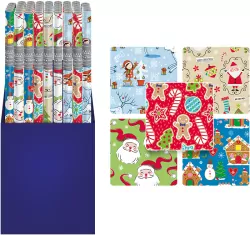 Papier do pakowania 70x200cm Christmas Kids p50 Interduk mix cena za 1 szt