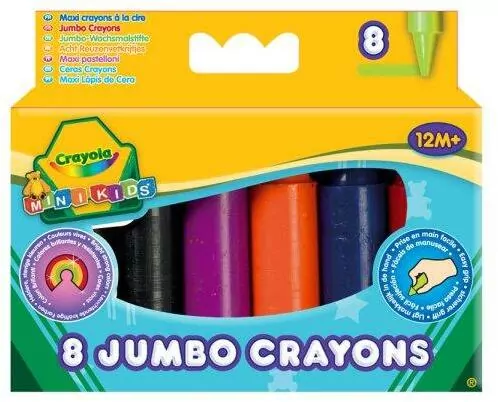 Kredki świecowe. 8 sztuk. Mini Kids. Crayola - tantis.pl
