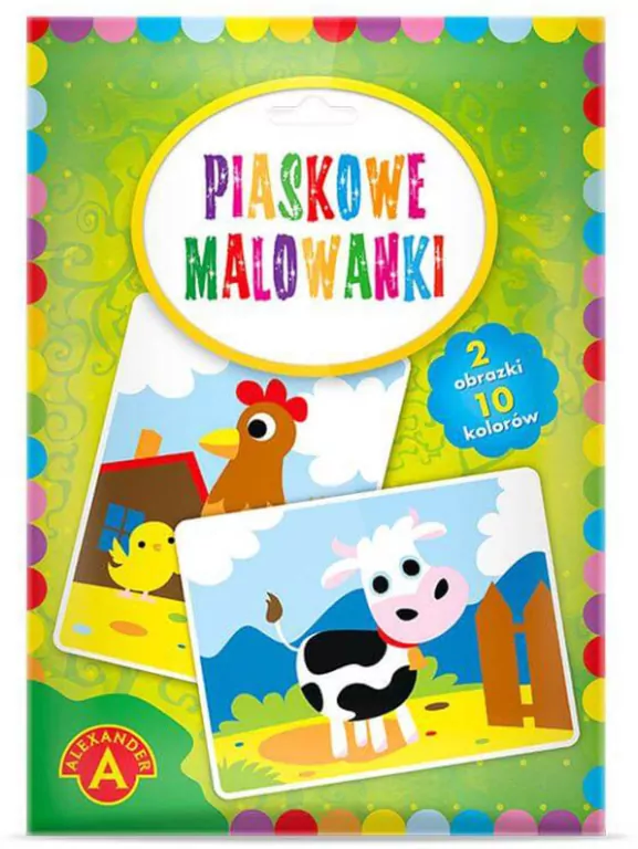 Piaskowe malowanki. Krowa i kura - tantis.pl