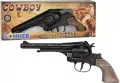 Rewolwer kowbojski metalowy 12 naboi - tantis.pl