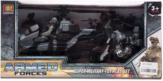 Pojazdy wojskowe z żołnierzem 33x16x12cm