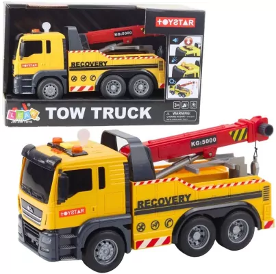 Ciężarówka budowlana z regulowanym dźwigiem