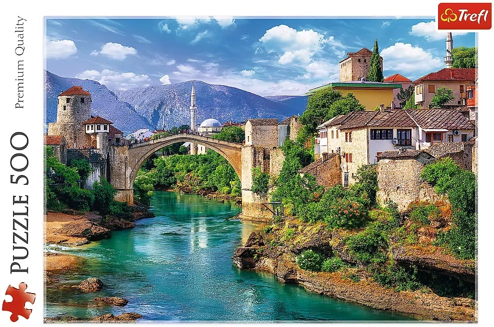 Puzzle 500. Stary most w Mostarze. 37333 - tantis.pl