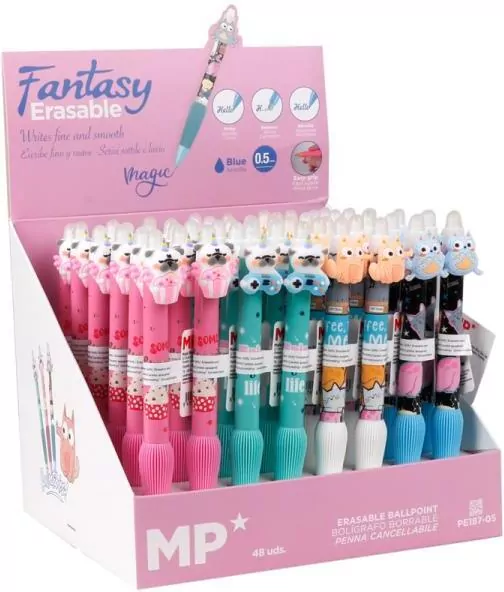 Długopis ścieralny 0,5mm pieski kotki (48szt) - tantis.pl