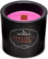 Świeczka sojowa Coconut and Figs czarna 170g - tantis.pl