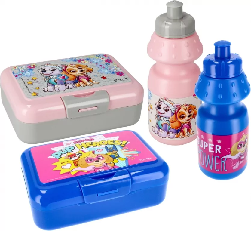 Bidon 350ml + pudełko śniadaniowe. Psi Patrol - tantis.pl