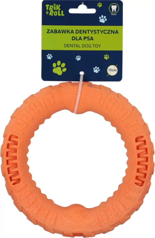 Zabawka dentystyczna dla Psa 15,8cm pomarańczowa - tantis.pl