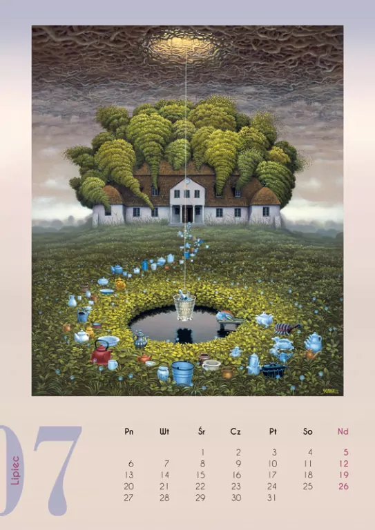 Kalendarz 2026 - Jacek Yerka wzór 2 A3 - tantis.pl
