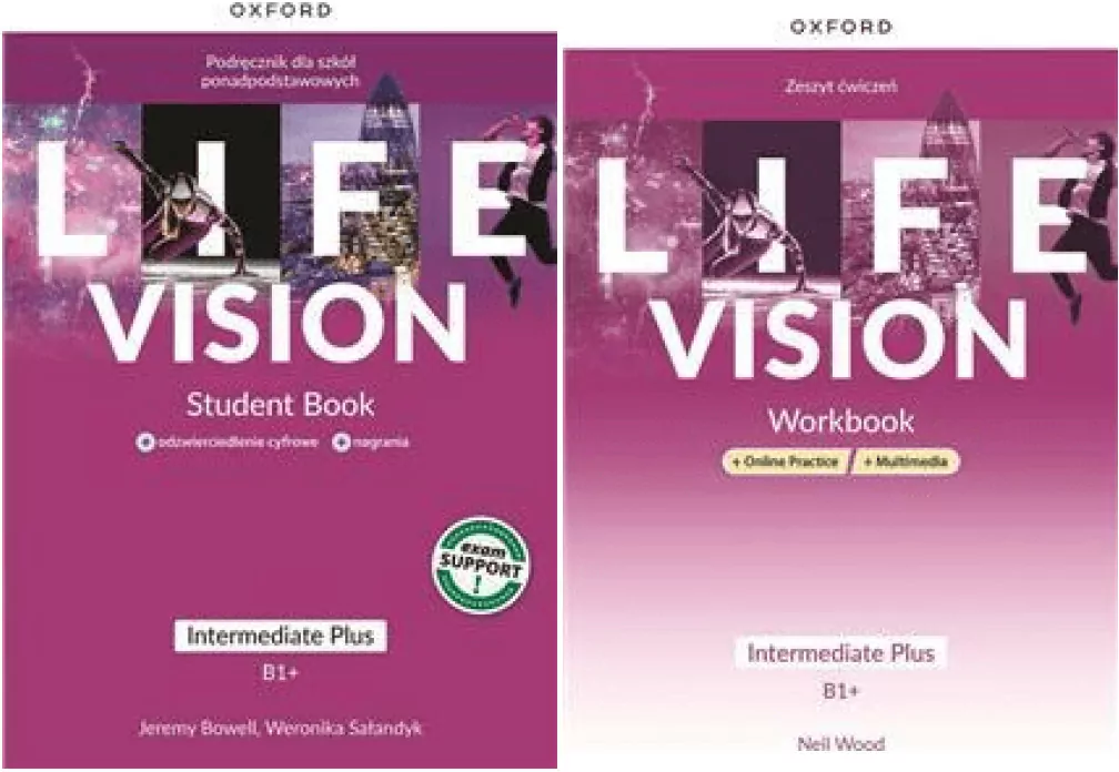 Pakiet: Life Vision. Student's Book (Podręcznik) / Workbook (Ćwiczenia). B1+ Język angielski - tantis.pl