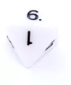 Komplet kości RPG. Białe. Matowe. REBEL - tantis.pl