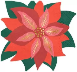 Serwetki 14.5x15.5cm. Gwiazda betlejemska