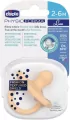 Chicco. Soft Luxe. Smoczek. 2-6 miesięcy. Pomarańczowy. 2 sztuki - tantis.pl