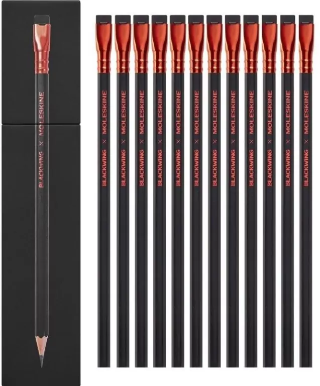 Zestaw 12 miękkich ołówków. Blackwing x Moleskine - tantis.pl