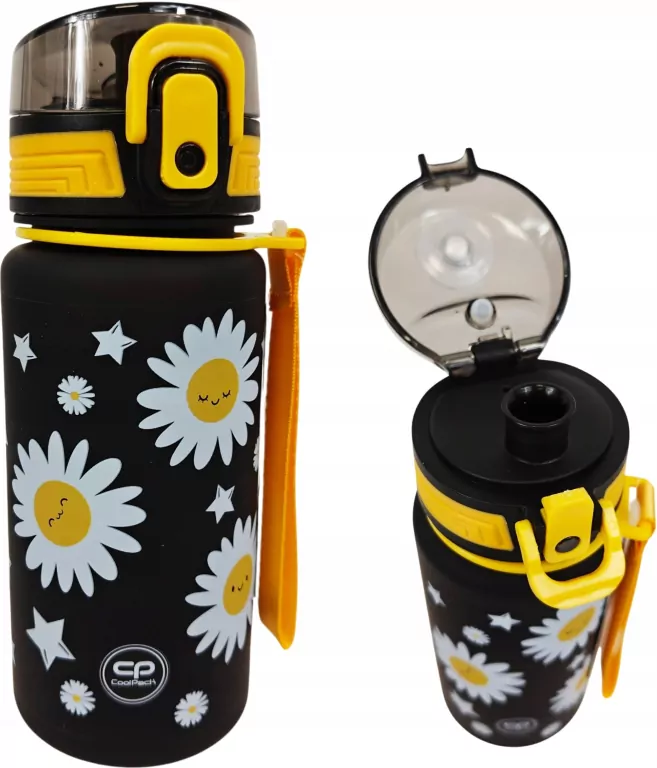 Bidon Coolpack Brisk mini bidon 400 ml daisy black - tantis.pl