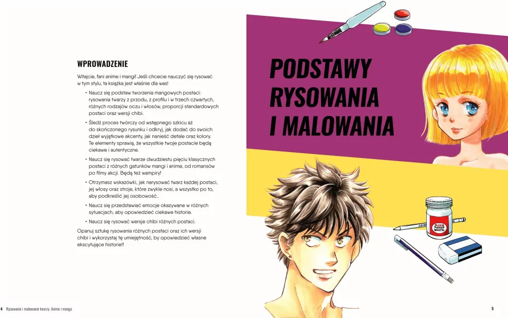 Rysowanie i malowanie twarzy. Anime i manga - tantis.pl