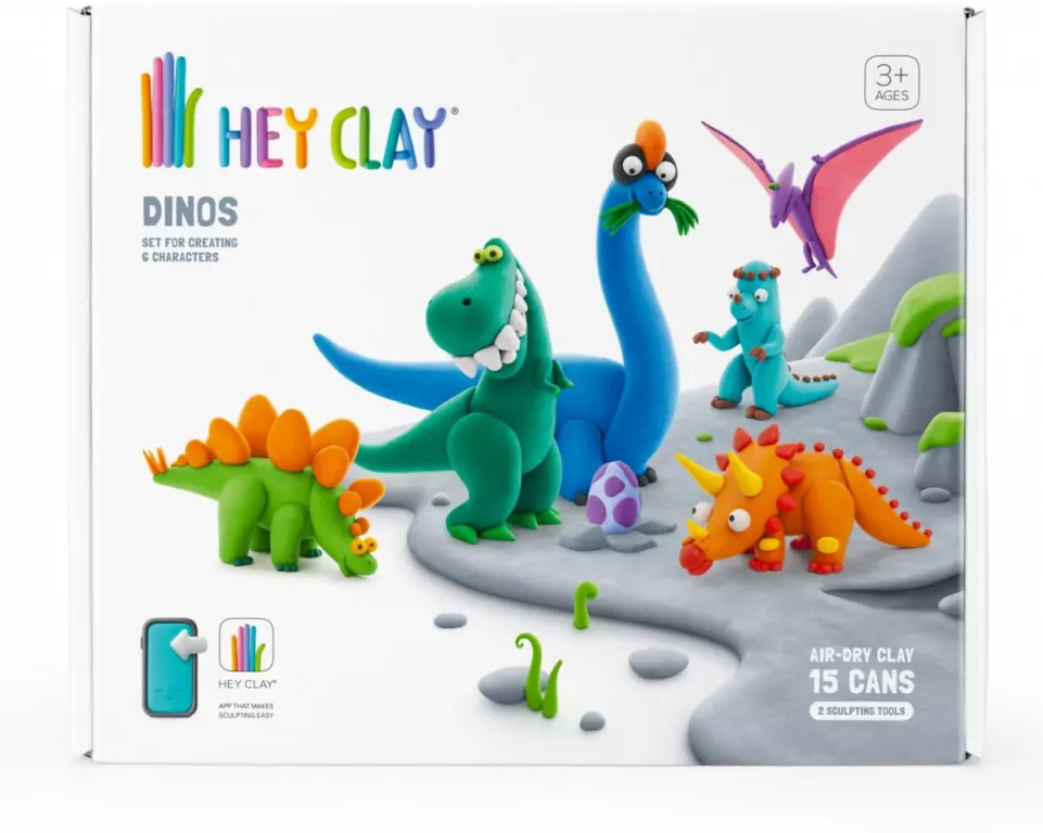 Hey Clay. Zestaw Dinozaury - tantis.pl