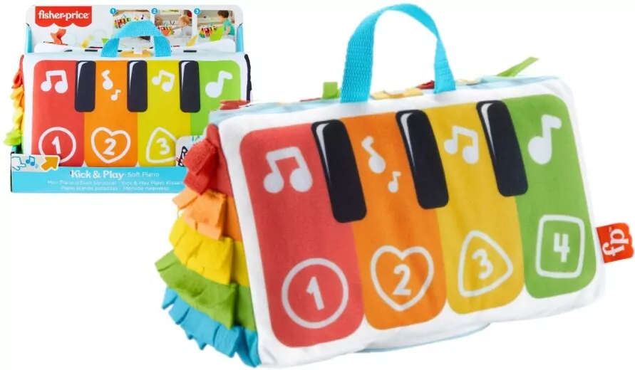 Fisher Price. Miękkie pianinko Baw się i kop - tantis.pl
