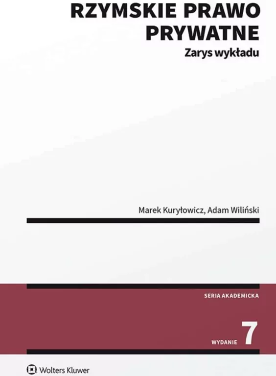 Rzymskie prawo prywatne. Zarys wykładu - tantis.pl