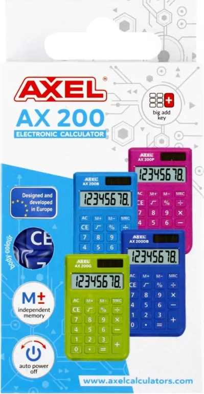 Axel. Kalkulator AX-200DB - tantis.pl