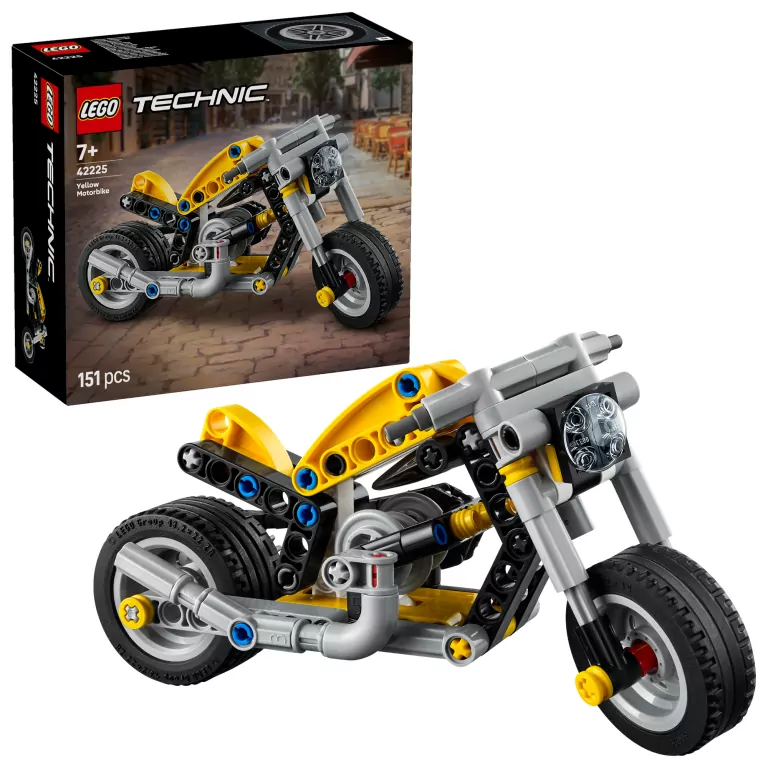 LEGO® Żółty motocykl 42225 - tantis.pl