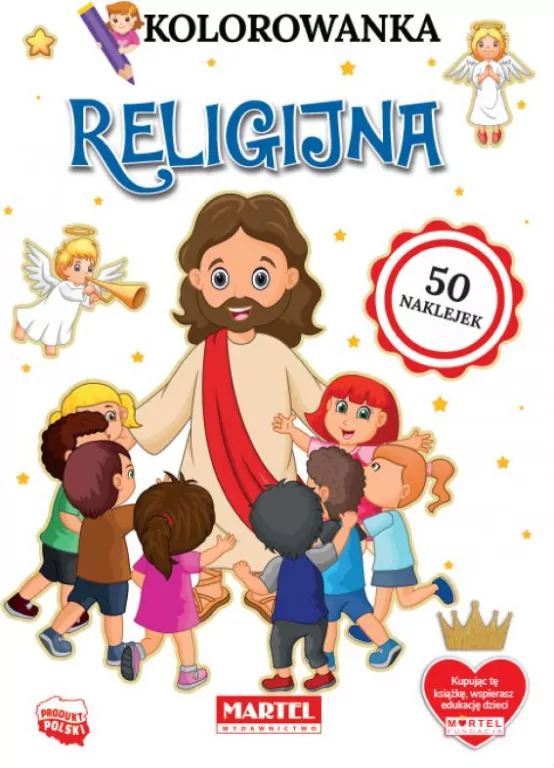 Kolorowanka Religijna z naklejkami - tantis.pl