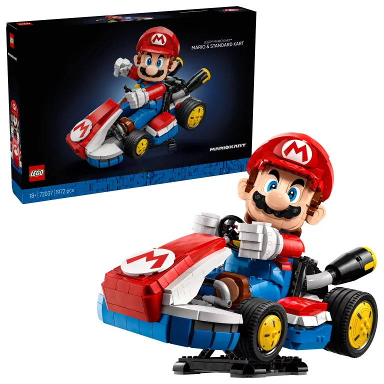 LEGO® Super Mario. Mario Kart™: Mario i Standard Kart 72037 - tantis.pl