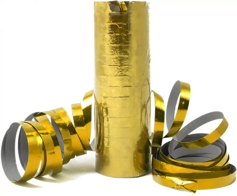 Serpentyna holograficzna złota 4m - tantis.pl