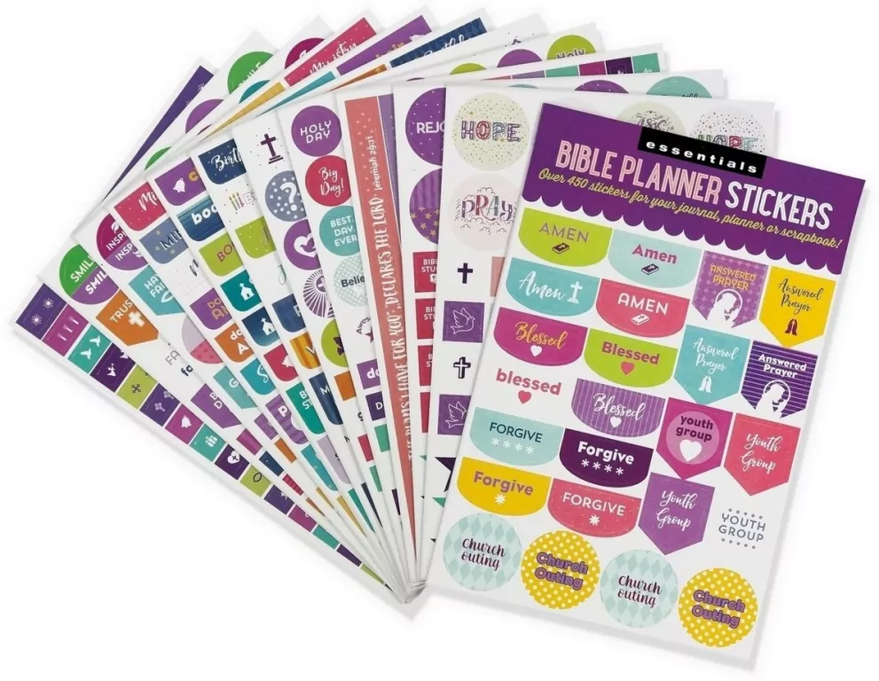 Naklejki do planera Biblia i Wiara 450 szt - tantis.pl