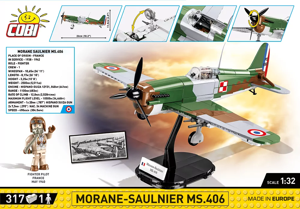 HC WWII Morane-Saulnier MS.406 - tantis.pl