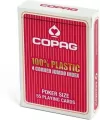Karty do gry Copag 100% plastic 4 corner jumbo index - tantis.pl