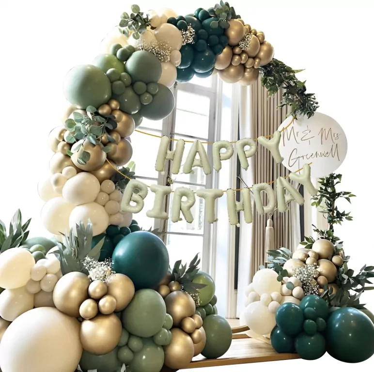 Zestaw balonów Happy Birthday girlanda 134el - tantis.pl