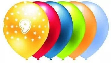 Balon metalik 9 mix kolorów - tantis.pl