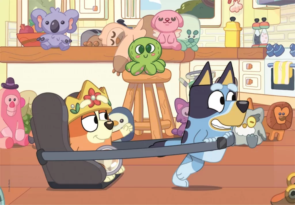 Puzzle 2w60. Super Kolor Bluey - tantis.pl