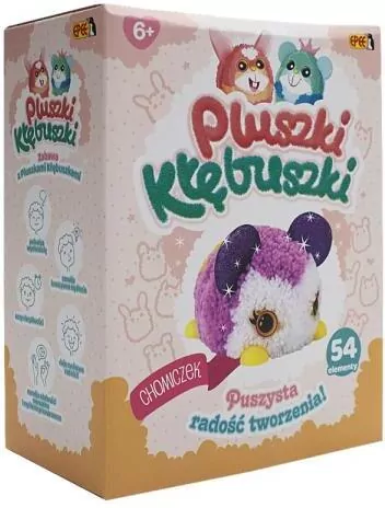 Pluszki-Kłębuszki. Chomiczek. 54 elementy - tantis.pl