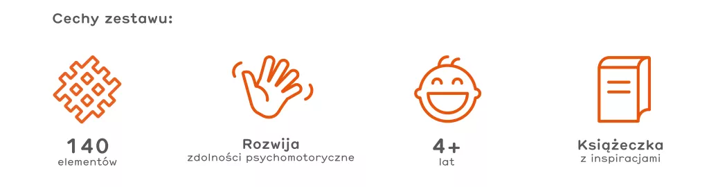 Mini Waffle Konstruktor 140. Różowy - tantis.pl