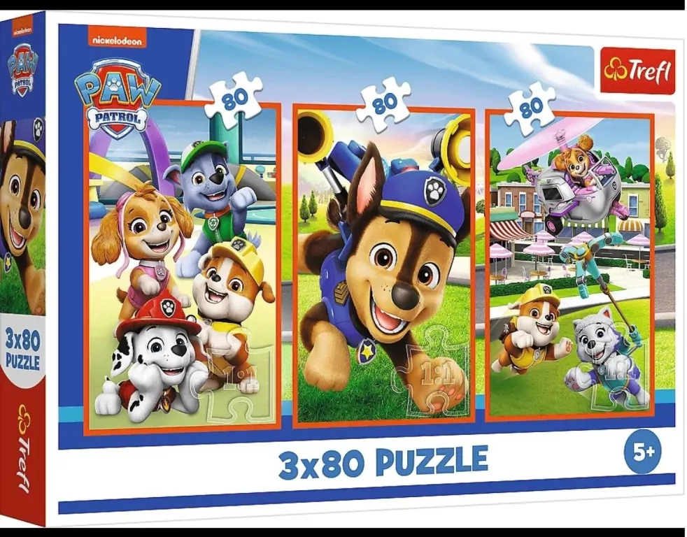 Puzzle 3x80 Psia zgraja TREFL - tantis.pl