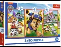 Puzzle 3x80 Psia zgraja TREFL - tantis.pl