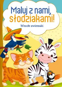 Maluj z nami, słodziakami! Wesołe zwierzaki - tantis.pl