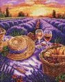 Diamentowa mozaika - Fioletowy horyzont 40x50cm - tantis.pl