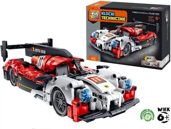 Klocki techniczne PRO Kids Super car wyścigowy - tantis.pl