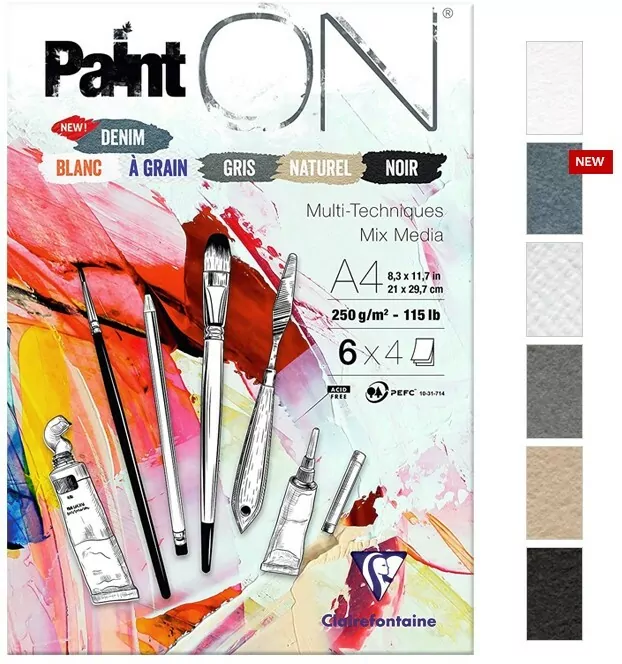 Blok A4 papierów 6 kolorów 250g 24ark - tantis.pl