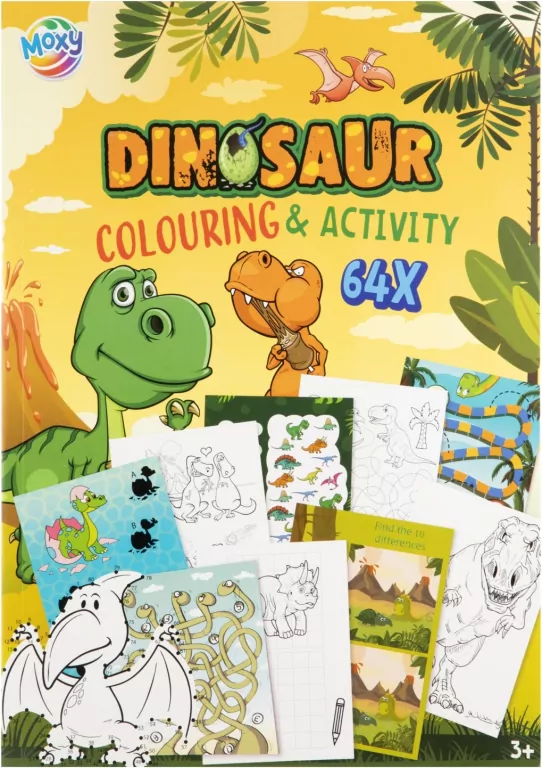 Zeszyt do kolorowania i ćwiczeń A4 Dino, 64 strony - tantis.pl