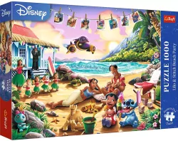 Puzzle 1000 Lilo&Stitch Impreza na plaży TREFL
