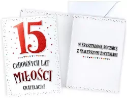 Karnet. Rocznica ślubu 15