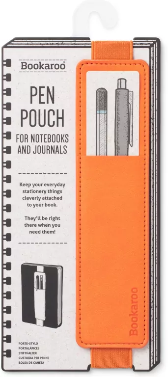 Bookaroo Pen Pouch. Uchwyt na długopis, pomarańczowy - tantis.pl