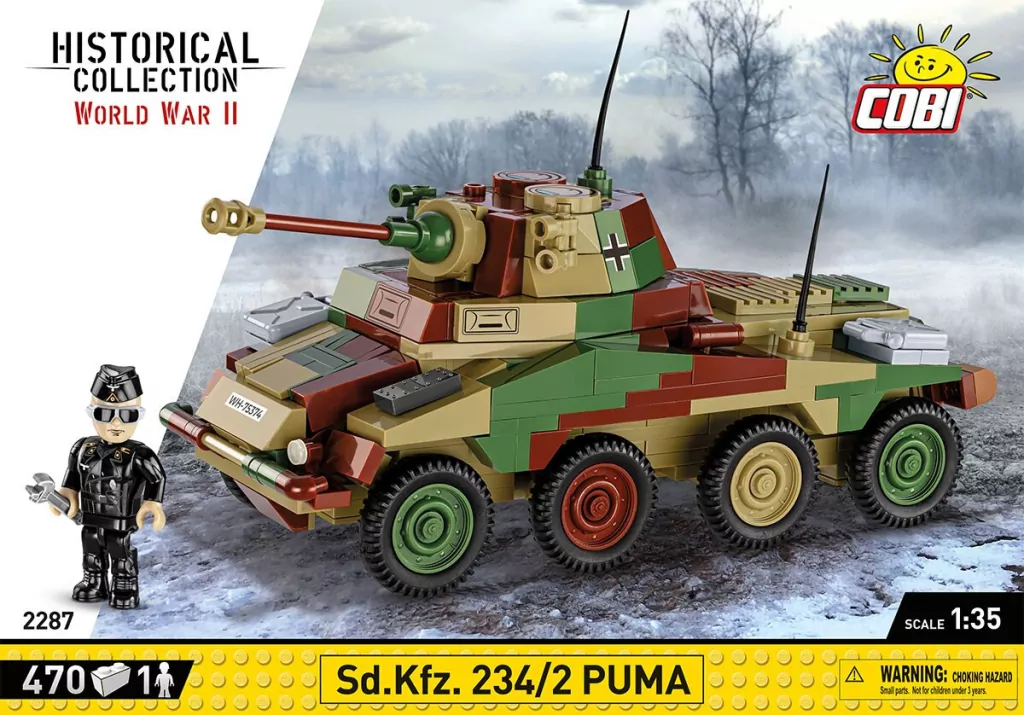 Cobi. Klocki, czołg Sd.Kfz 234/2 Puma - tantis.pl