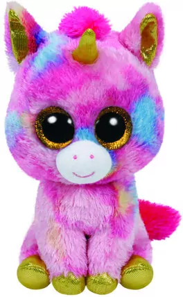 TY BEANIE BOOS FANTASIA - multicolor unicorn Kolorowy jednorożec 24cm 37041 - tantis.pl