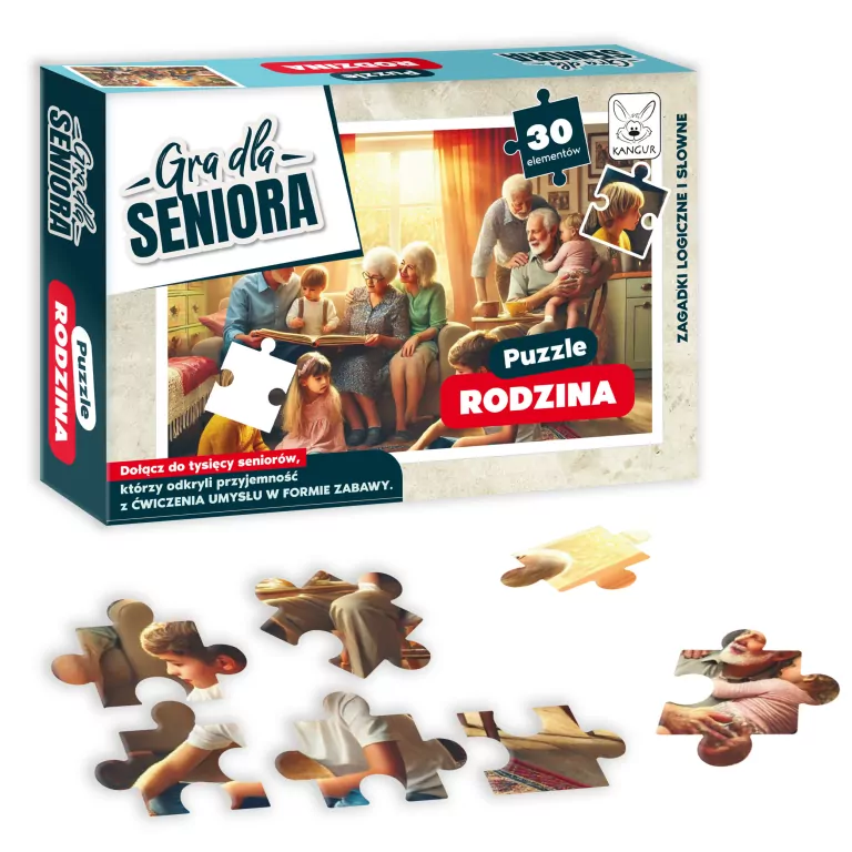 Gra dla Seniora. Puzzle Rodzina - tantis.pl